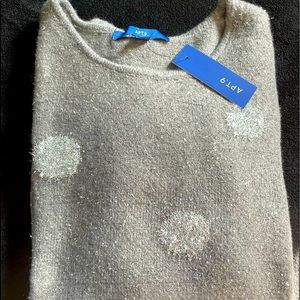 Apt. 9 grey and silver sweater.